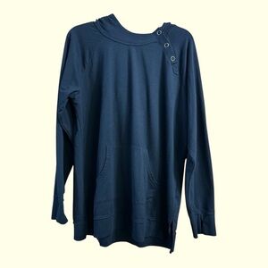 Maurices Black Snap Women's Hooded Tunic, XL